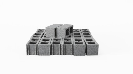 Construction cinder stack