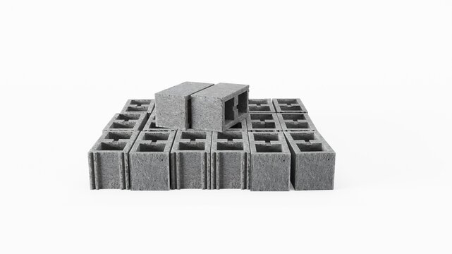 Construction cinder stack
