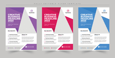 Business brochure flyer design. different colors a4 flyer template.  brochure design, flyer design, layout, abstract flyer, poster, flyer