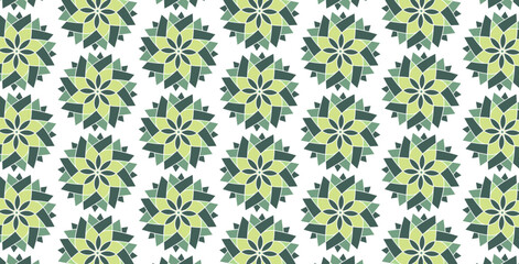 mandala flower seamless pattern simple design