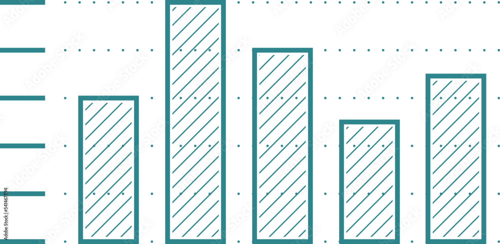 Poster column chart icon. data statistic diagram. infographic element
