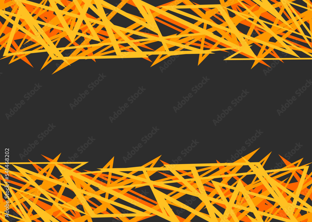 Poster abstract framed background with rough lines pattern