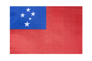 State flag of the country of Samoa, isolate