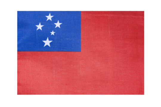 State flag of the country of Samoa, isolate