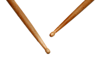 two wooden drumstick, png file
