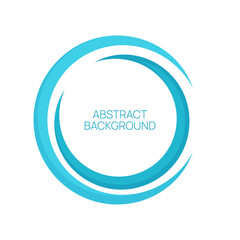 Vector circular banner. Circle of rotating waves. Frame design element.