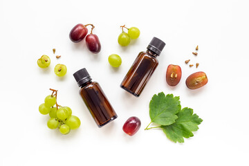 Skin care organic cosmetic - grape seed oil with grapes berries