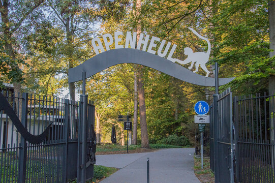 Entrance At The Apenheul Zoo At Apeldoorn The Netherlands 2018
