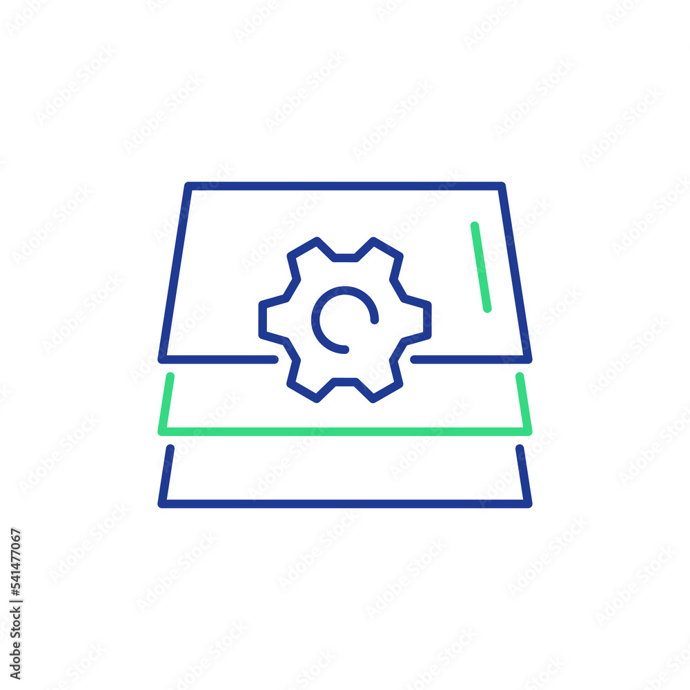 Poster manual document,cogwheel and paper file, capturing digital information,big data processing technolog