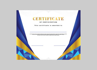 Premium certificate diploma template design
