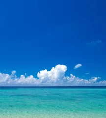 Keuken foto achterwand Donkerblauw beach and tropical sea