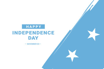 Micronesia Independence Day. Vector Illustration. The illustration is suitable for banners, flyers, stickers, cards, etc.