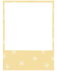 Four Leaf Clover Pattern Polaroid Photo Frame