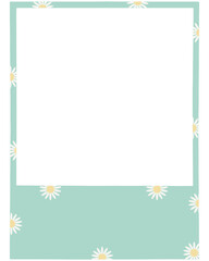 Daisy Flower Polaroid Photo Frame