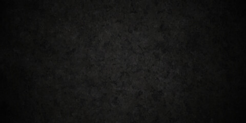 Fototapeta premium Dark black wall stone grunge textured concrete background. Panorama dark grey black slate background or texture. Vector black concrete texture. Stone wall background.