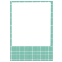 Grid Pattern Polaroid Photo Frame