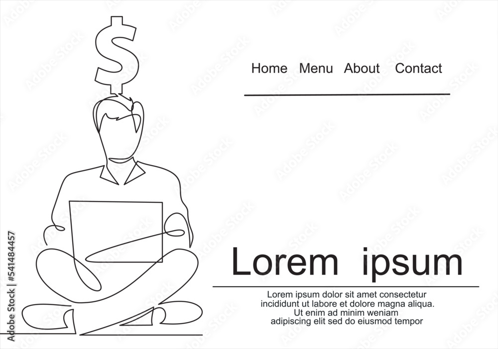 Aufkleber hands using laptop keyboard with dollar sign. online banking, technology, data and finance concept.c