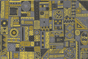 Traditional african vector seamless pattern design