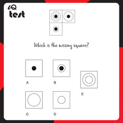 Practice Questions Worksheet for Education and IQ Test. task for the development of logical thinking, vector illustration