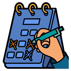 plan filled color line