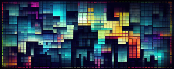 pixel art abstract background texture retro futuristic