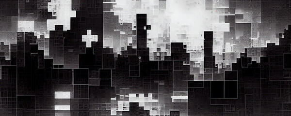 Fototapeta na wymiar pixel art abstract background texture retro futuristic
