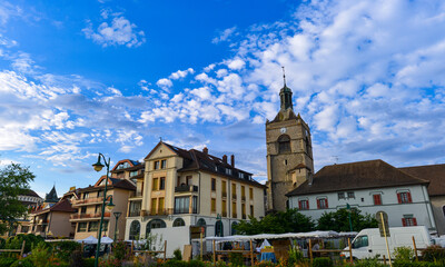 Obraz premium Altstadt Évian-les-Bains, Frankreich