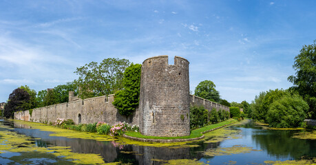 The Bishop's Palace and accompanying Bishops House at Wells in the English county of Somerset, is adjacent to Wells Cathedral and has been the home of the Bishops of the Diocese of Bath and Wells for 