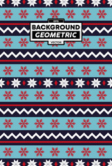 PATTERN GEOMETRIC ETHNIC CHRISTMAS BACKGROUND DESIGN