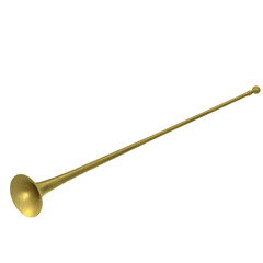 3d rendering illustration of a long trumpet