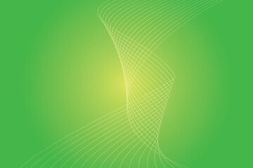 Abstract background with colorful wavy lines. Abstract green yellow gradient background design
