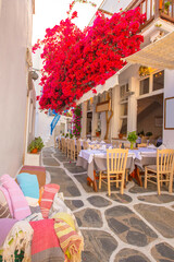 Mykonos Streets, Cyclades Islands, Greece