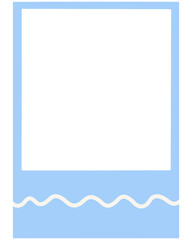 Wavy Line Polaroid Photo Frame