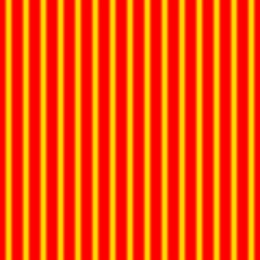15 Yellow Lightening Stripes on Red Background