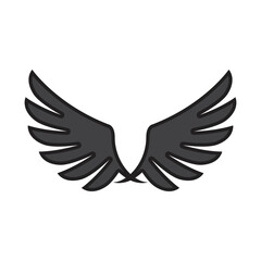 Wing icon logo design illustration