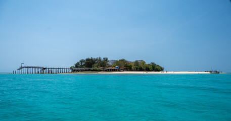 tropical beach and sea on Zanzibar