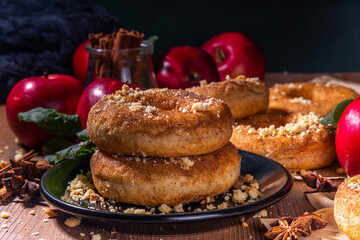 Apple cinnamon donuts