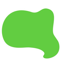 Liquid Abstract shape. Minimal curvy design.