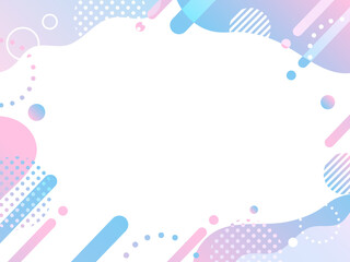 ネオン　ポップ 　フレーム　背景　抽象的