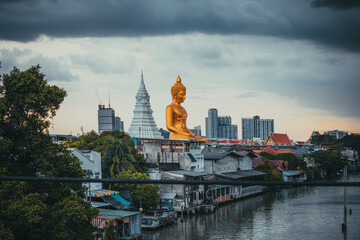Big Golden Buddha Status in Bangkok