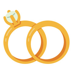 ring flat icon