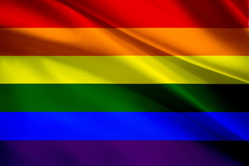 LGBT wave rainbow flag for pride month social movement rainbow flag is a symbol of lesbian, gay, bisexual, transgender, human rights, tolerance and peace