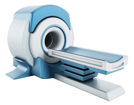 Magnetic Resonance Imaging MRI system on transparent background