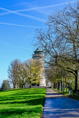 Basel, Wasserturm, Bruderholz, Stadt, Basel-Stadt, Turm, Aussichtsturm, Spazierweg, Wanderweg, Herbstsonne, Herbstfarben, Herbst, Schweiz