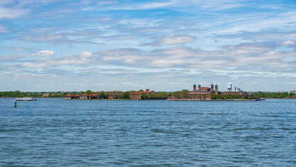Fototapeta premium Ellis Island in New York Harbor