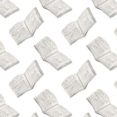 Naklejka premium Cosmetic and bath pattern, spa and self-care graphic print, isolated illustration on white background