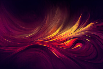 Colorful dark background texture, wavy silky black, red and other shades of colors beautiful, hot and flowing design