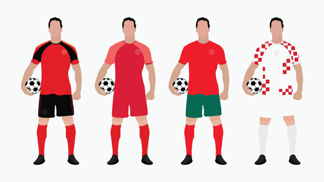 World football championship group F team with their team kit
