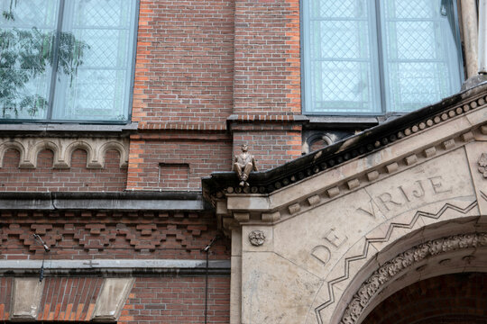 Statue In Memorial From The Former Mayor Eberhard Van Der Laan At Amsterdam The Netherlands 2019