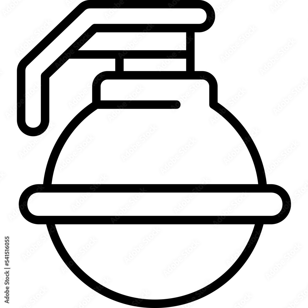 Wall mural grenade icon